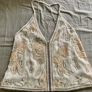 Free People Beaded camisole tank top
